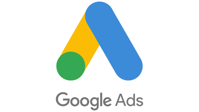 Google Ads logo featuring blue, yellow, and green elements forming a stylised “A”.